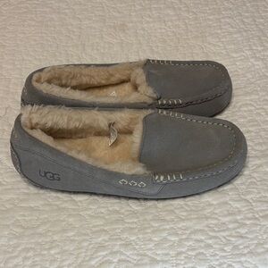UGG Gray Moccasins with Cream Lining